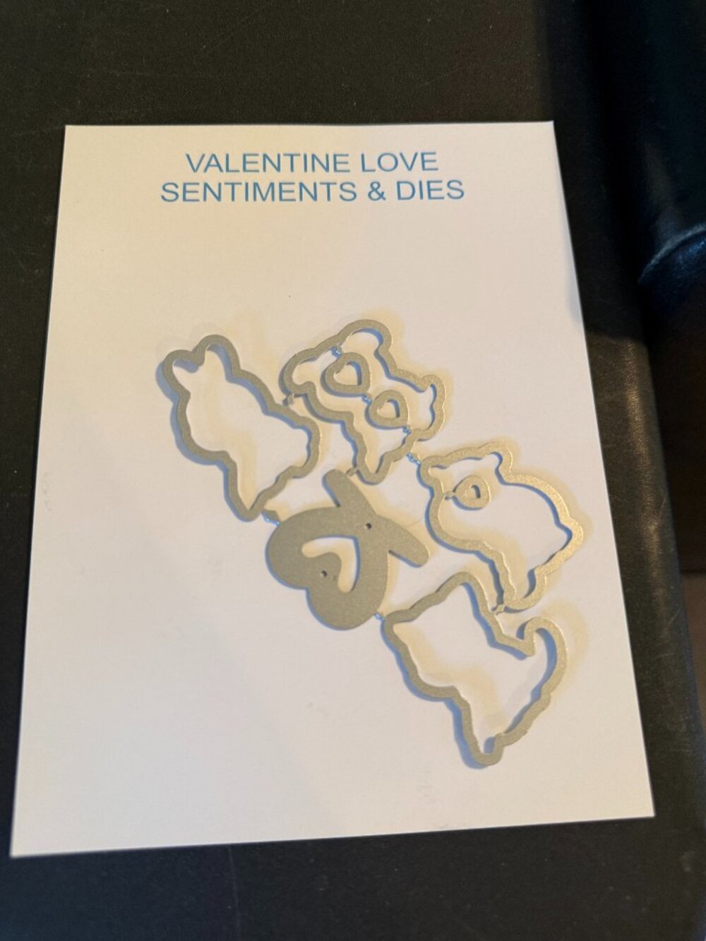 Temu Rubber Stamp & Die Set Valentine Love